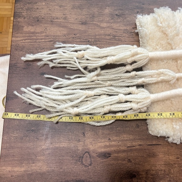 Vintage 70s Macrame Latch Hook Rug Wall Art Tapestry Home Decor - Picture 5 of 7